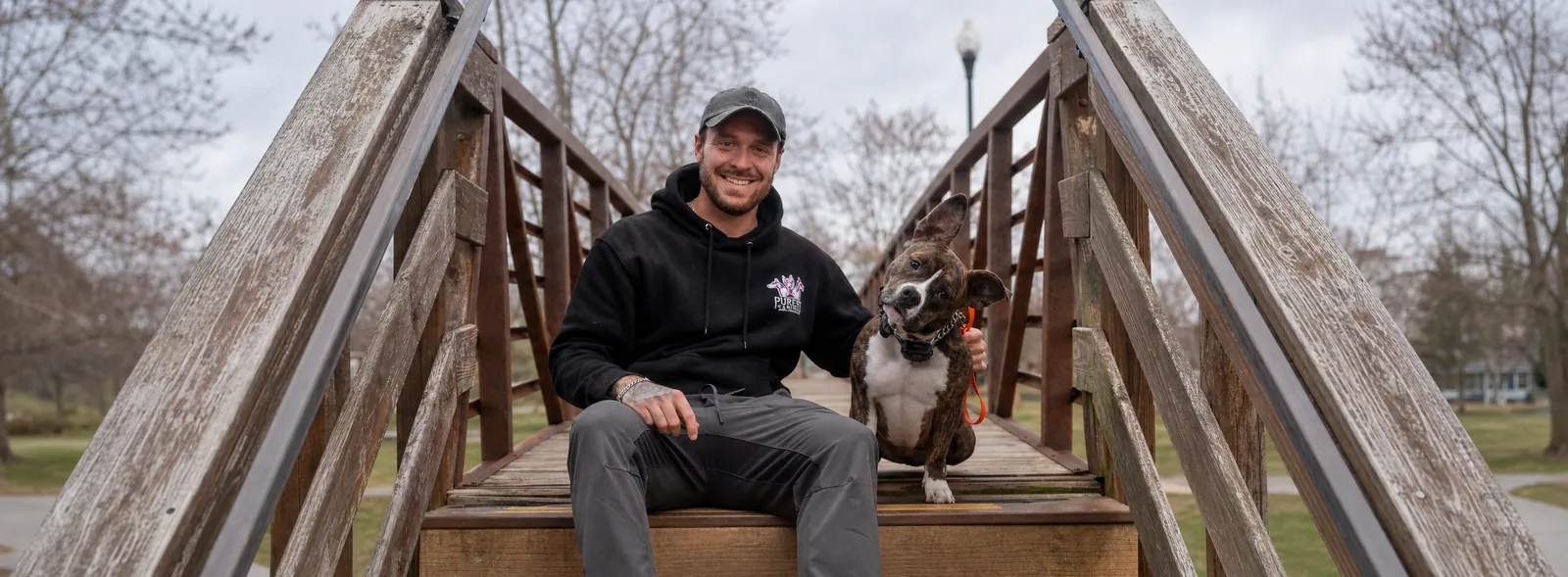 Dogs training on the grounds at Purest Canines